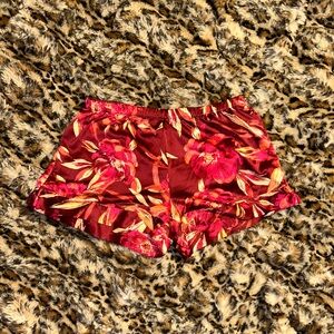 Stars Above Satin Floral Lounge Shorts